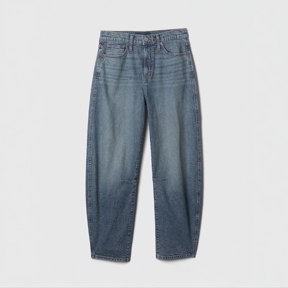 GAP High Rise Barrel Jeans NWT 28/6 Short - Picture 7 of 10